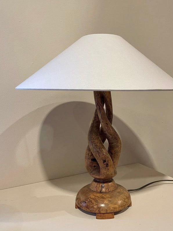 Curly Birch Table Lamp