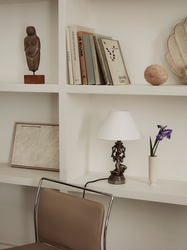Swedish Grace Pewter Table Lamp
