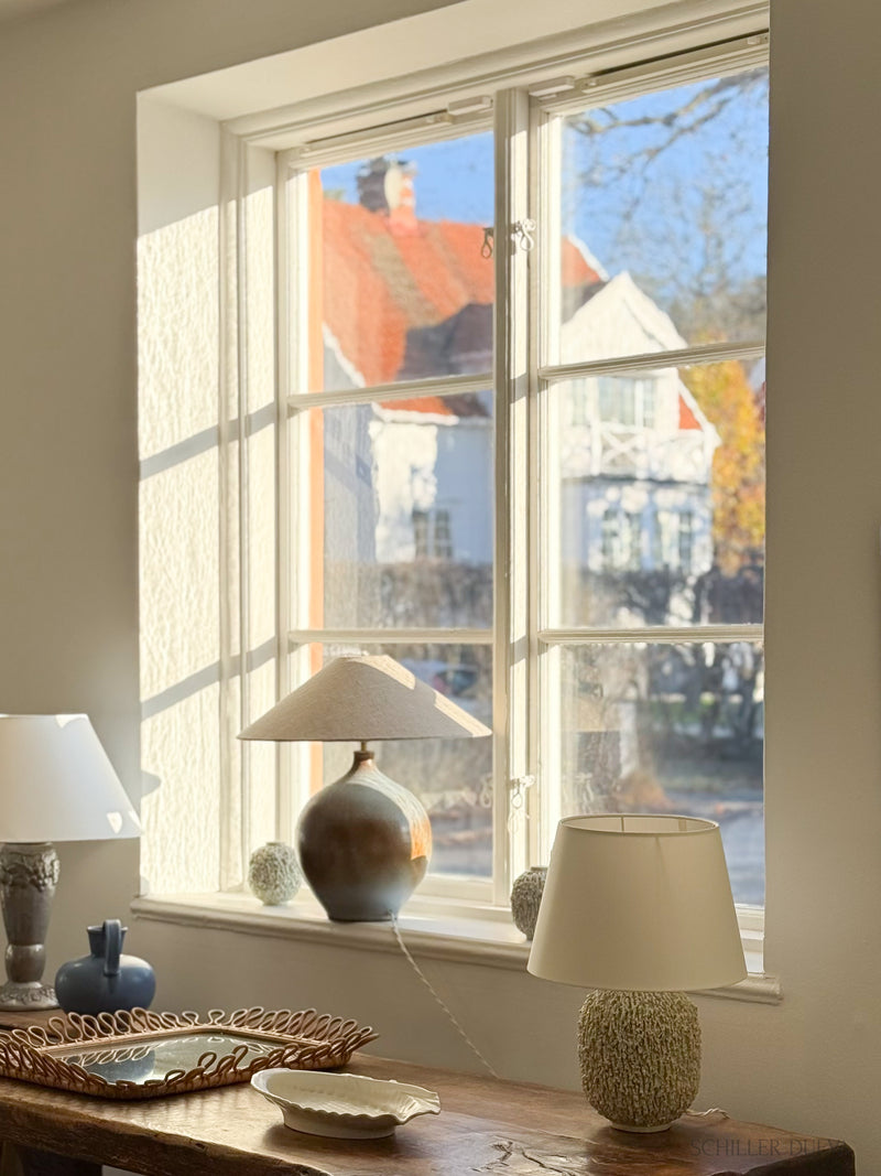 Pair of Gunnar Nylund Large Chamotte Table Lamps