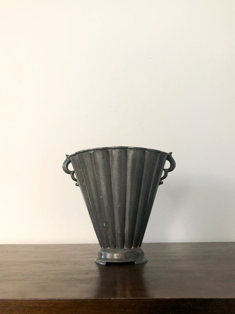 Pewter Vase with Handles