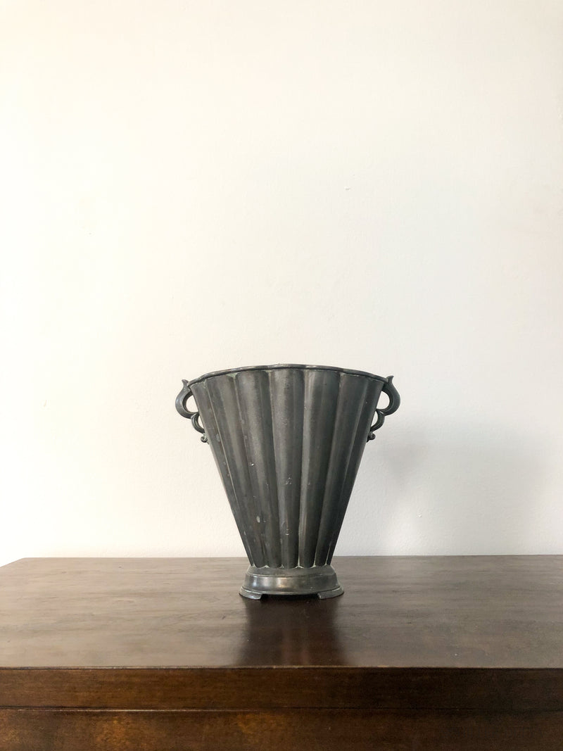 Pewter Vase with Handles