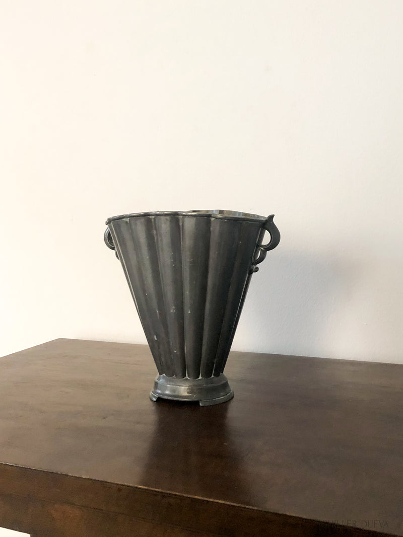 Pewter Vase with Handles