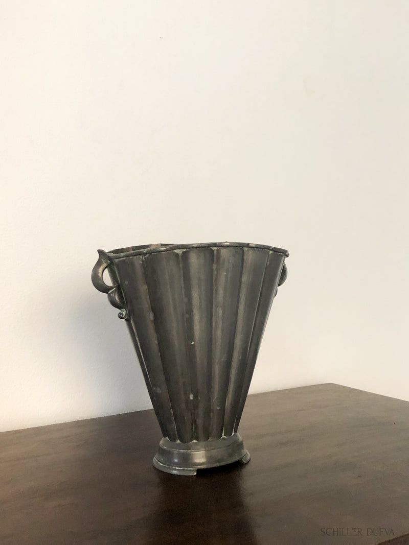 Pewter Vase with Handles