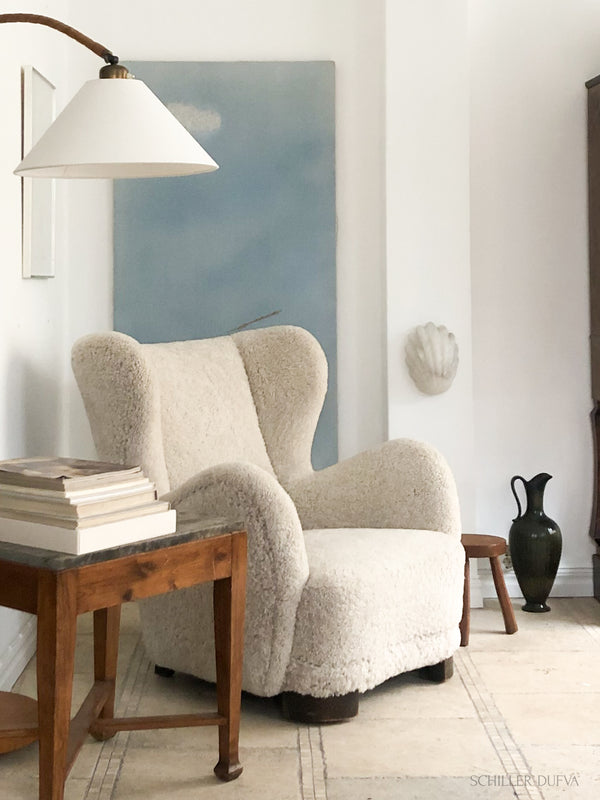 Limestone top side table