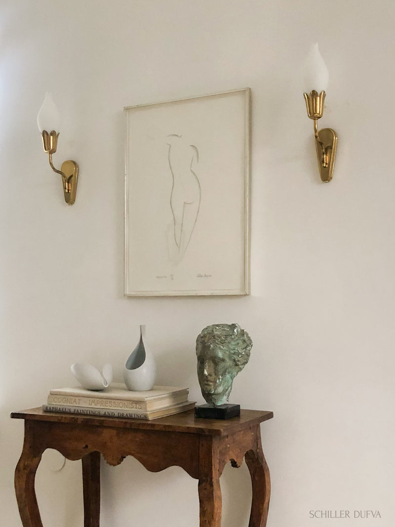 Pair of "Tulip" Wall Sconces