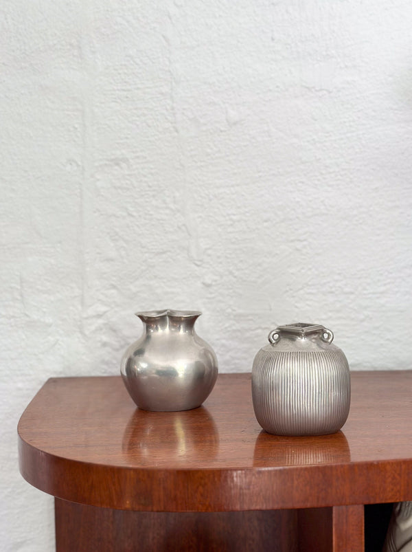 Set of Pewter Vases