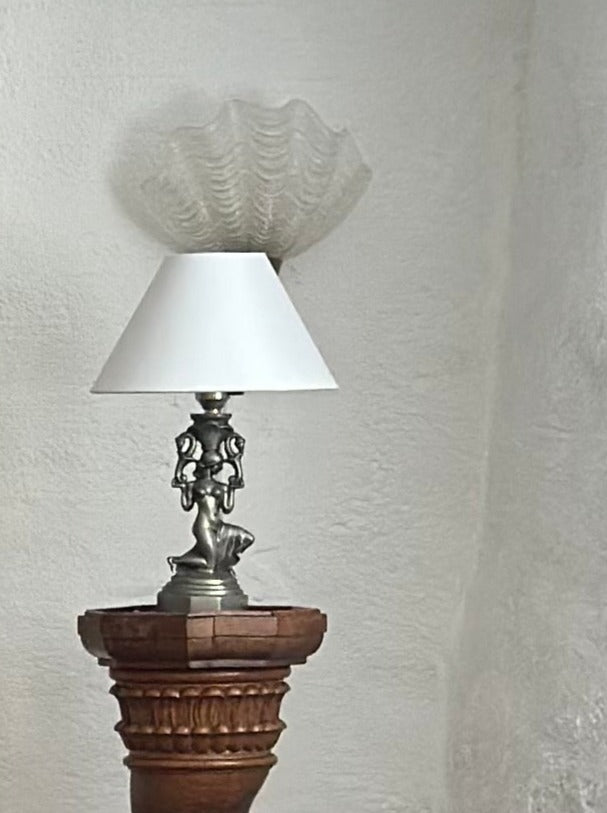 Swedish Grace Pewter Table Lamp
