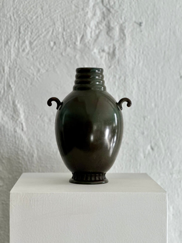 1930s Patinated Bronze Vase