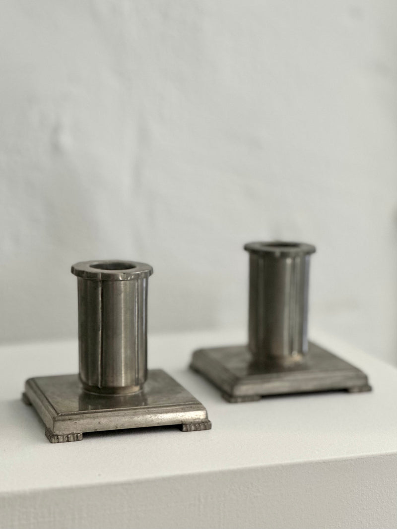 Swedish Grace Pewter Candle Sticks