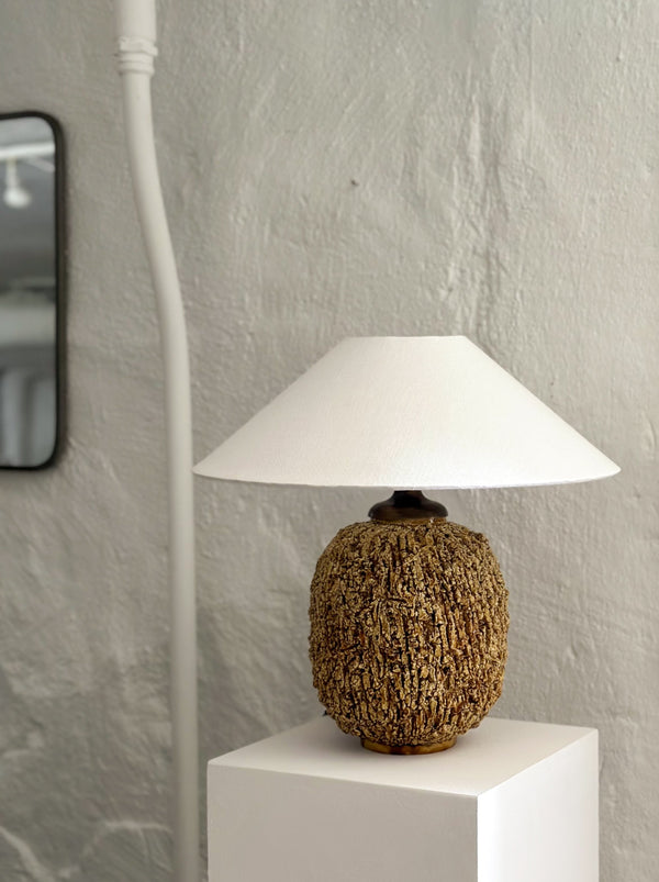 Gunnar Nylund Large Chamotte Table Lamp