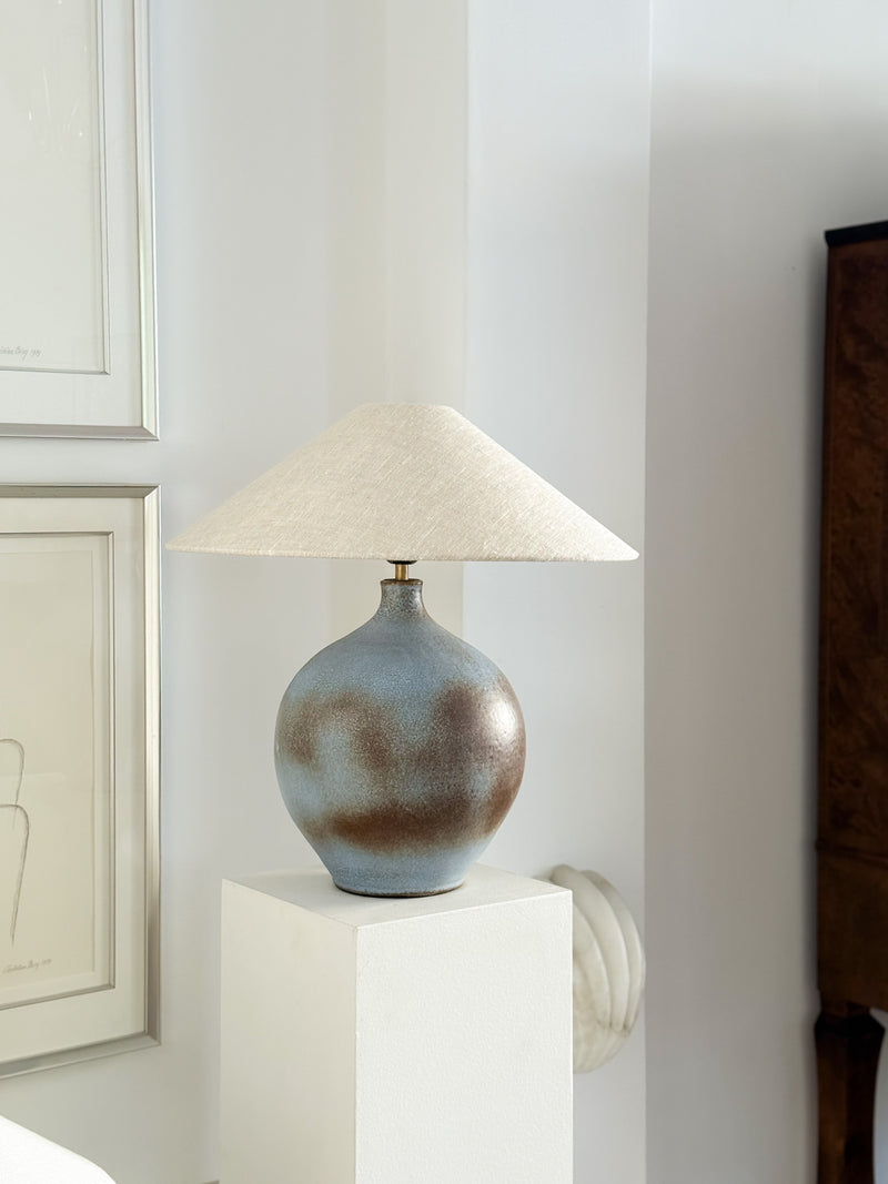 Mid Century Stoneware Table Lamp