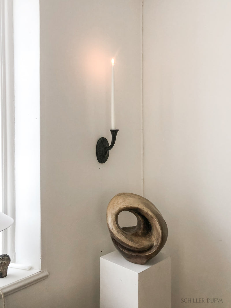 Bronze Patinated Candle Sconce