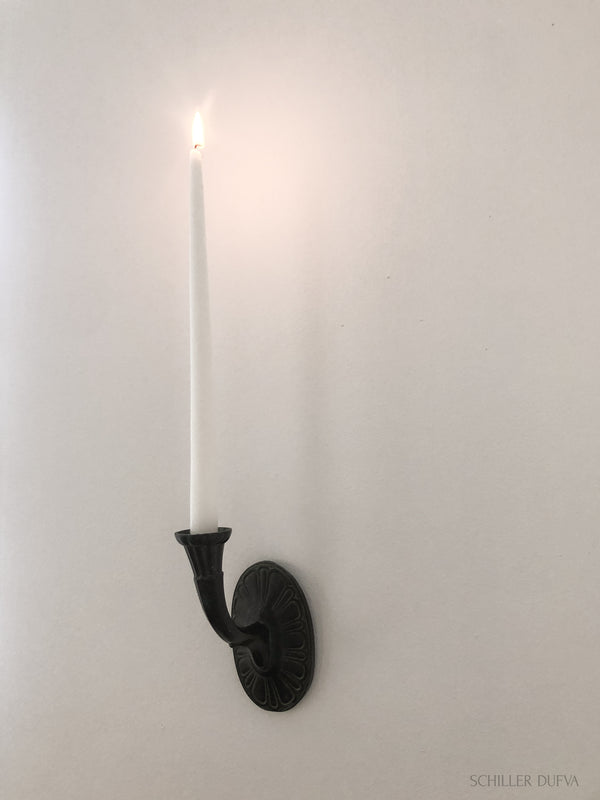 Bronze Patinated Candle Sconce