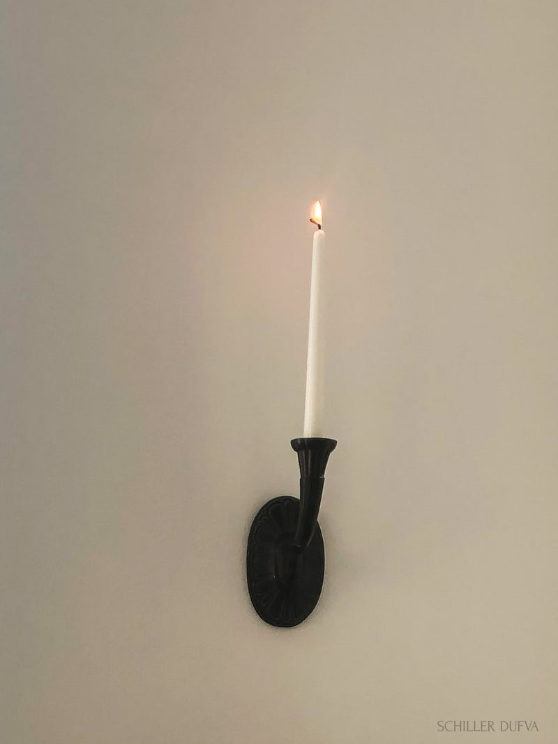 Bronze Patinated Candle Sconce