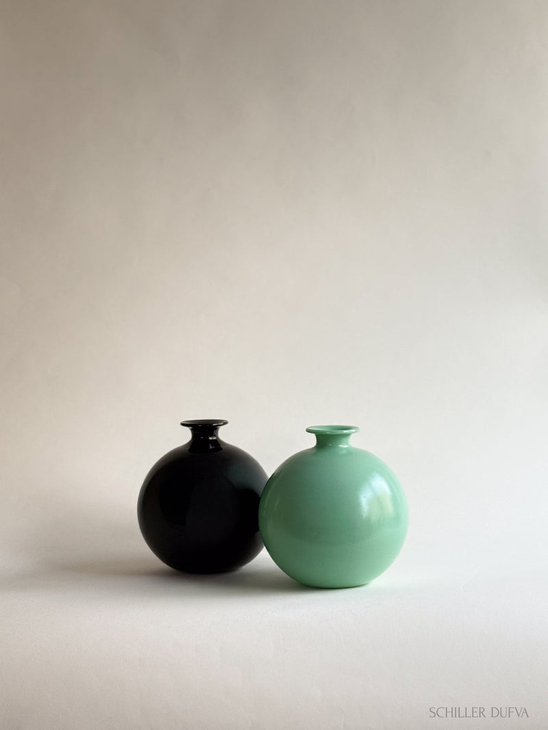 Harald Notini Black Flower Ball Vase