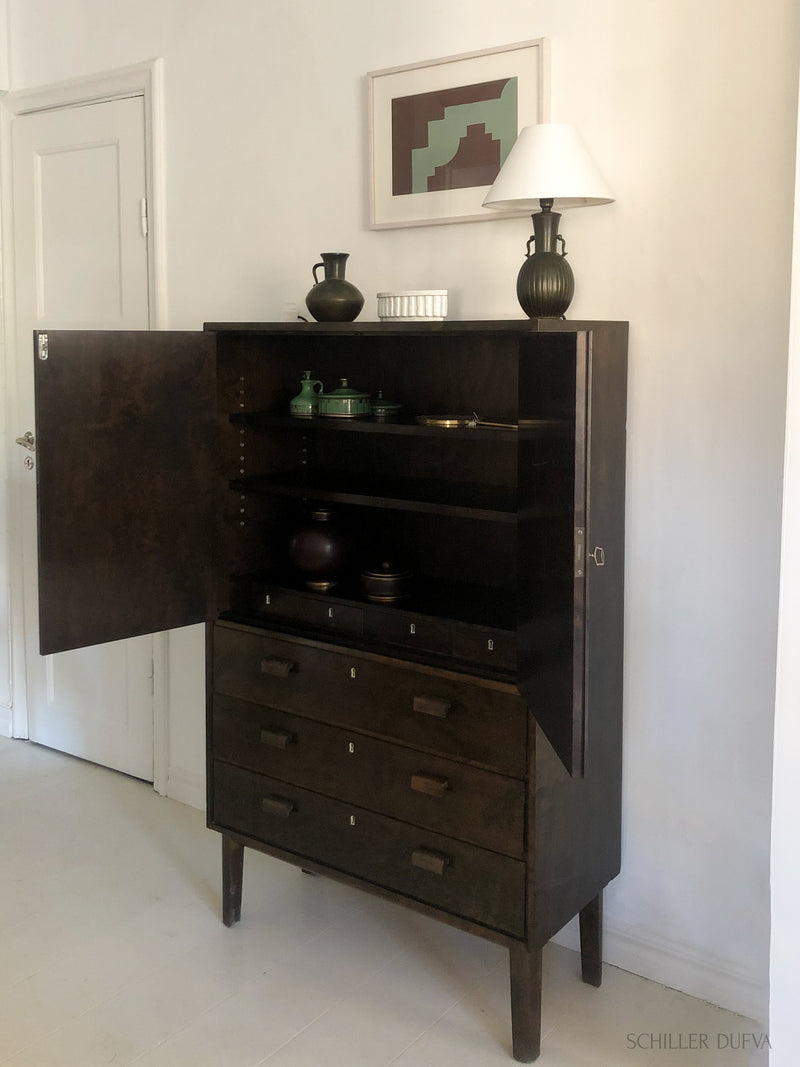 Stained Birch Cabinet