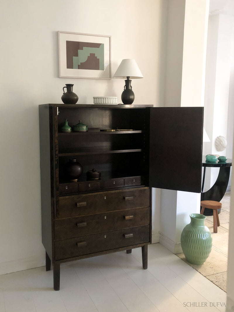 Stained Birch Cabinet