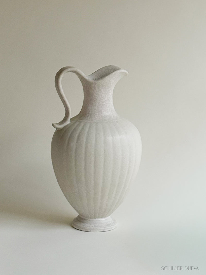 Gunnar Nylund White Pitcher Vase
