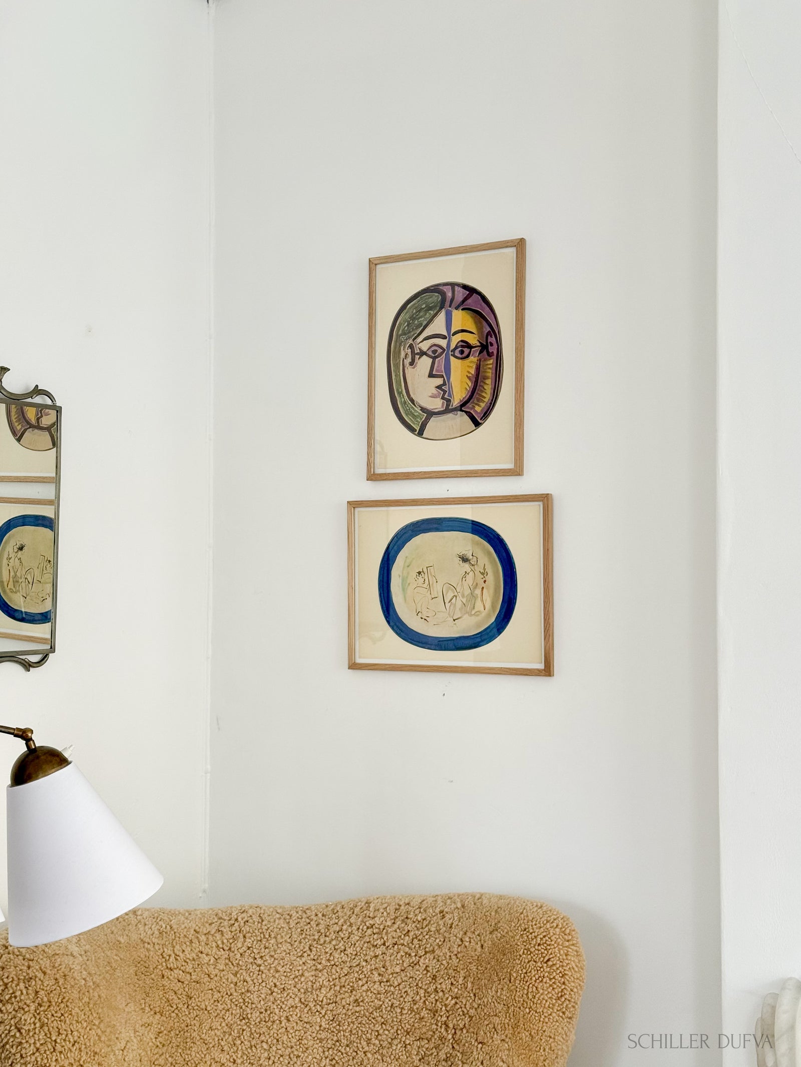 PICASSO 陶製人物画 フレーム付き Pablo Picasso Ceramic Prints – SCHILLER DUFVA