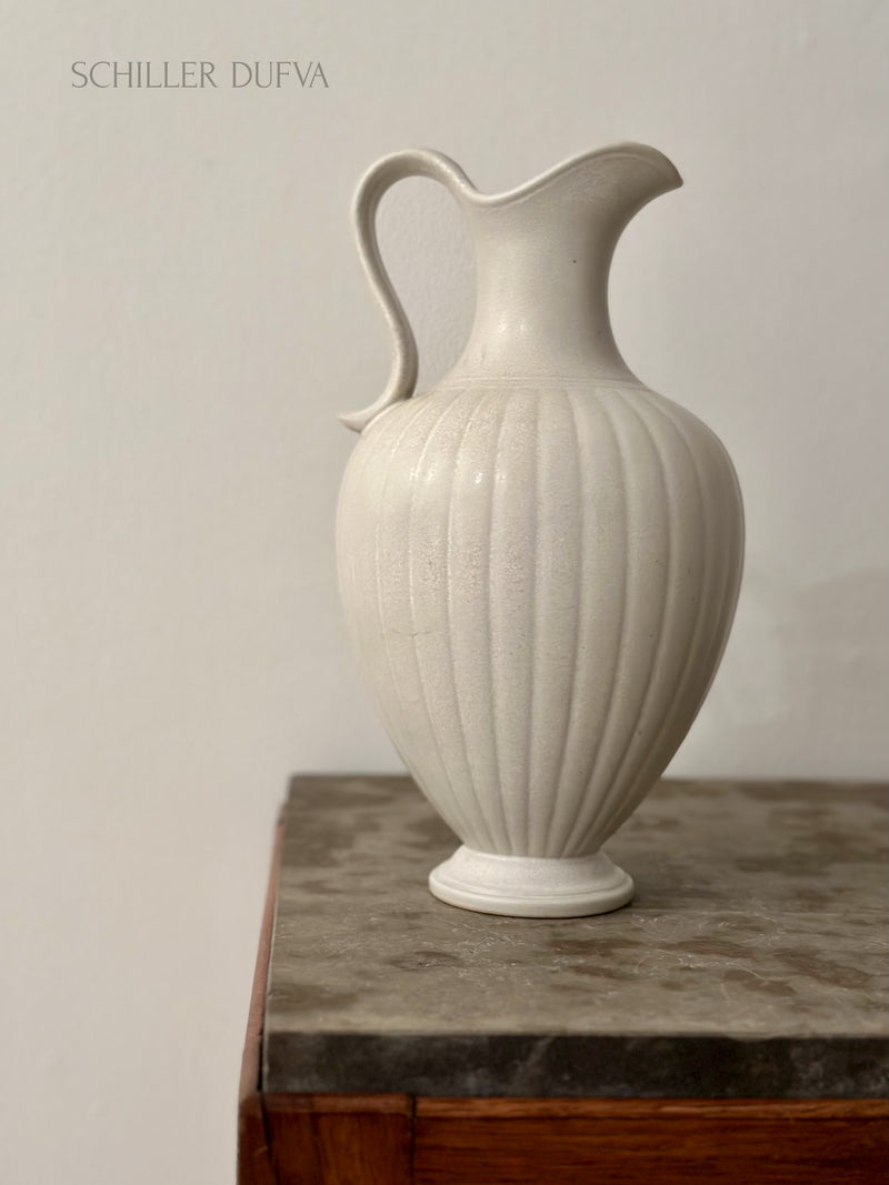 Gunnar Nylund Stoneware Vase With Handle