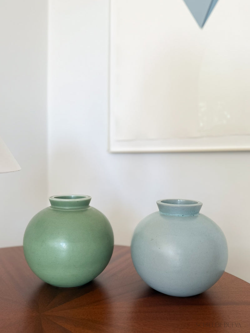 Wilhelm Kåge Pale Blue Stoneware Vase