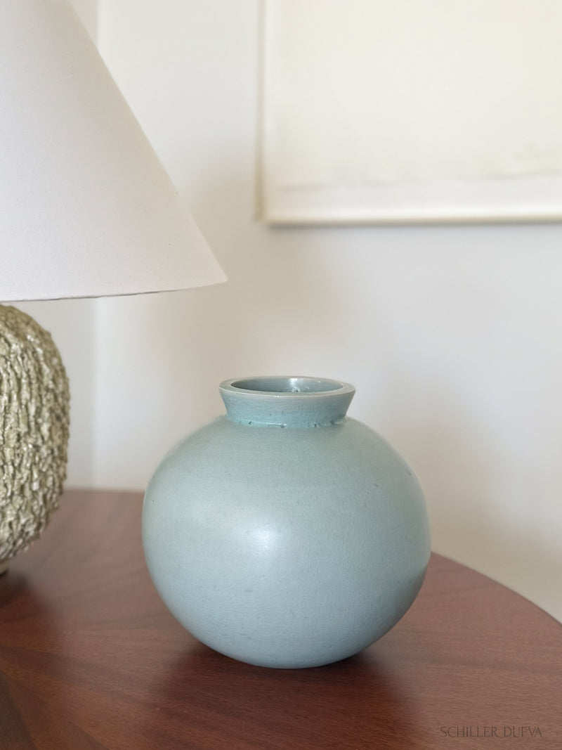 Wilhelm Kåge Pale Blue Stoneware Vase