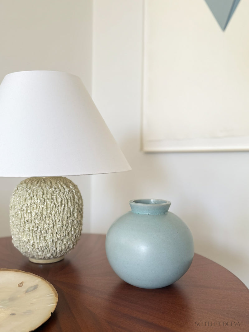 Wilhelm Kåge Pale Blue Stoneware Vase