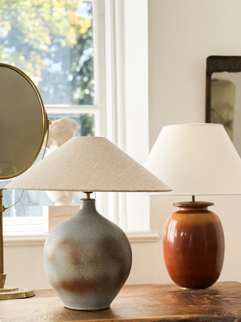 Mid Century Stoneware Table Lamp