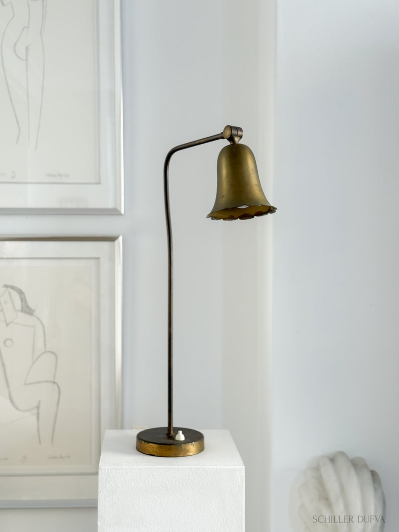 Tulip Brass Table Lamp