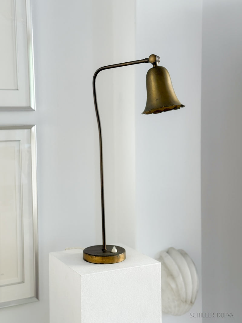 Tulip Brass Table Lamp