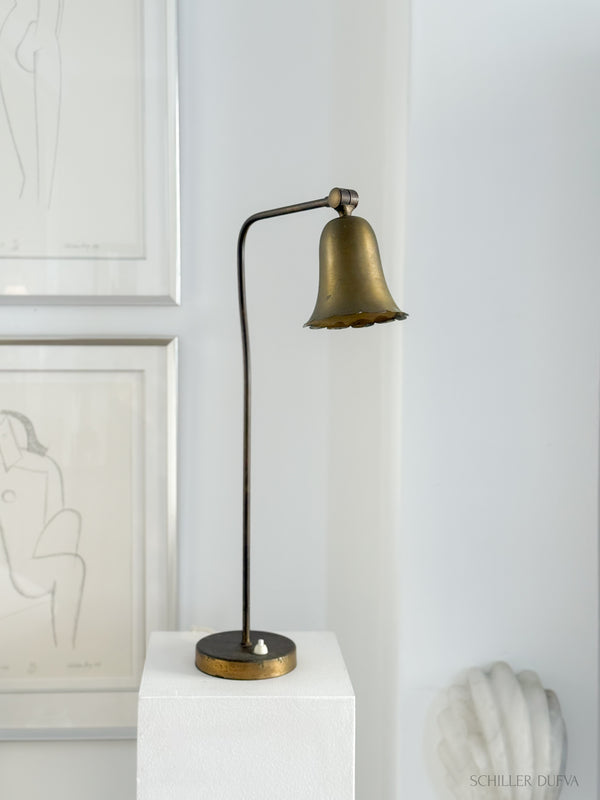 Tulip Brass Table Lamp