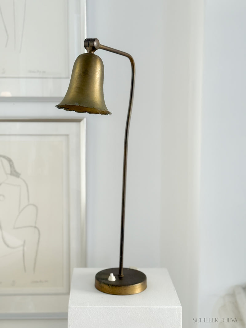 Tulip Brass Table Lamp