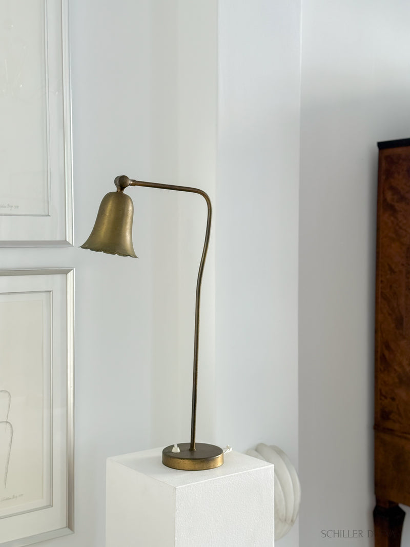 Tulip Brass Table Lamp