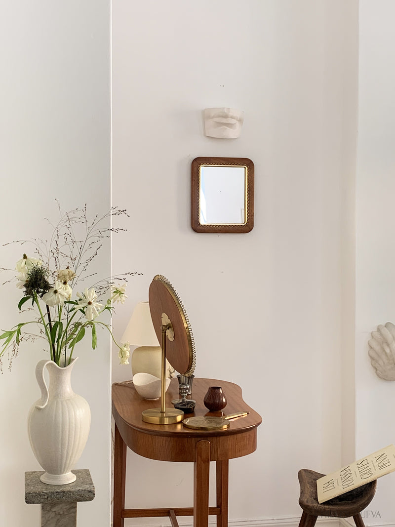 Mahogany and Brass Mirror