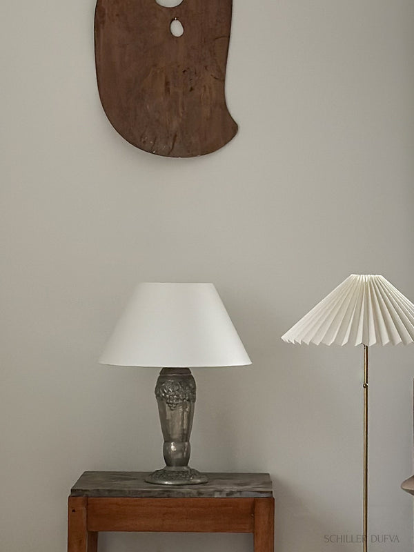 Art Nouveau Pewter Table Lamp