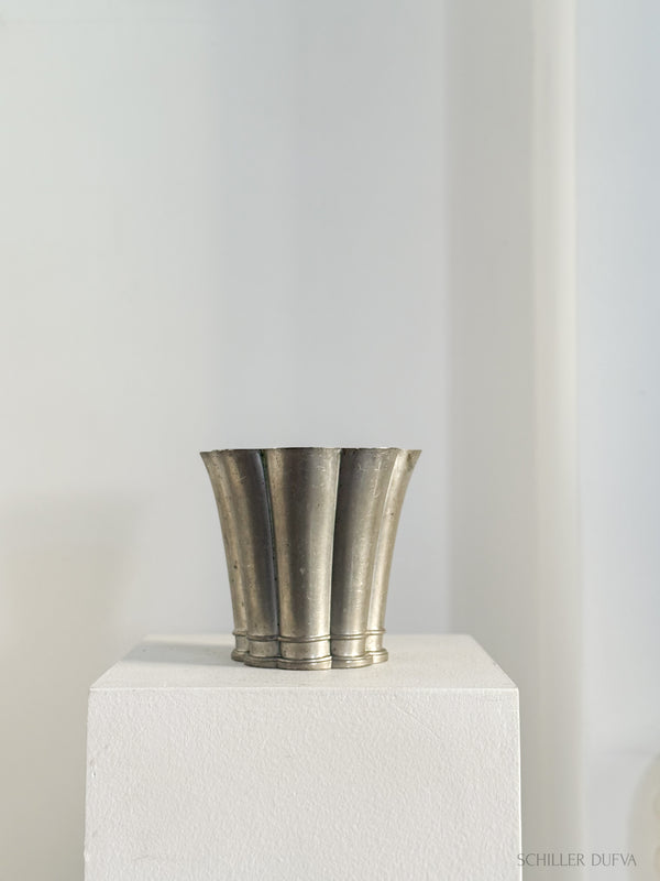 Pewter Vase or Flower Pot