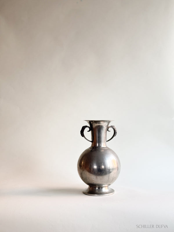 Large Pewter Amphora Vase