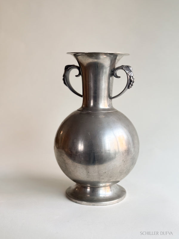 Large Pewter Amphora Vase