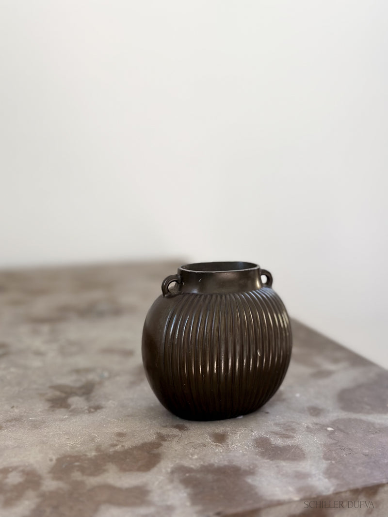 1930s Bronze patinated vase