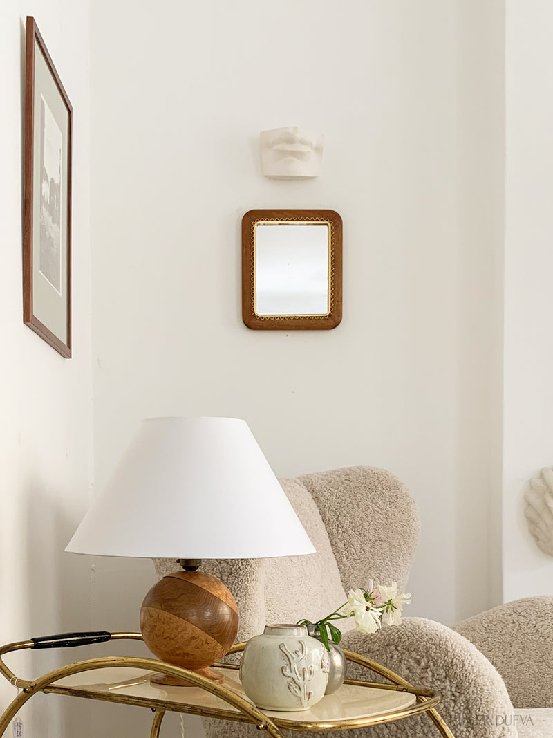Mahogany and Brass Mirror