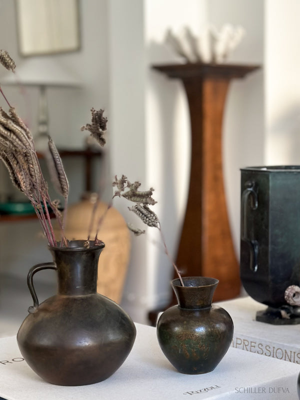 1930s Patinated Bronze Vase