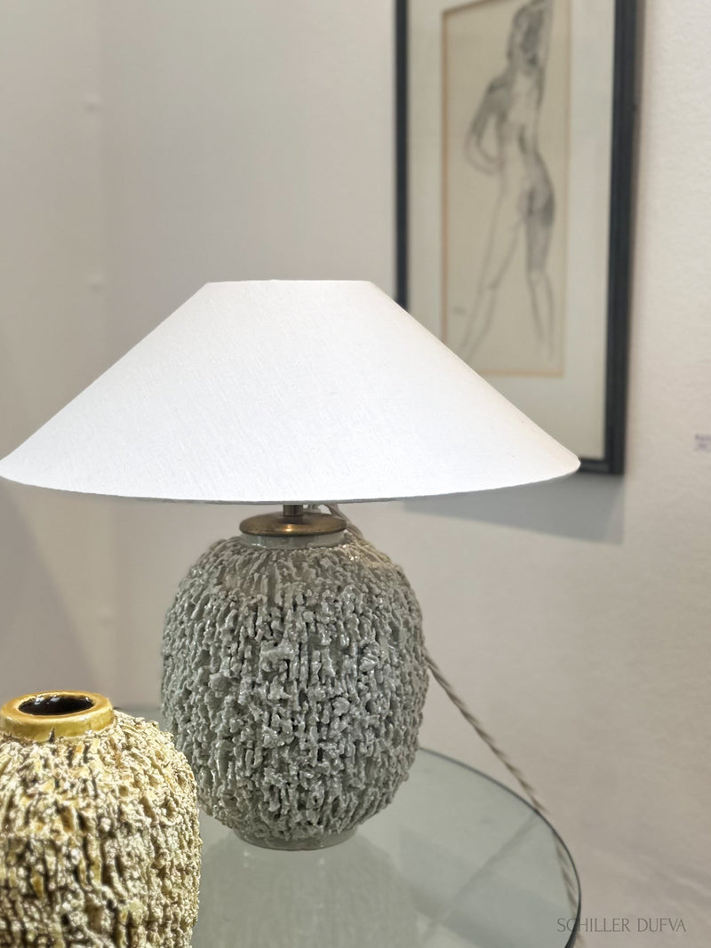 Gunnar Nylund Large Chamotte Table Lamp