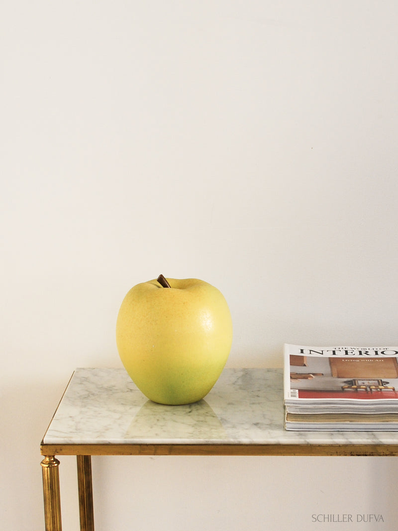 Brass and marble side table