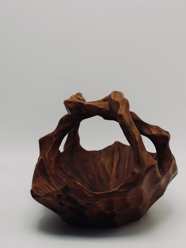 Swedish hand-carved root bowl