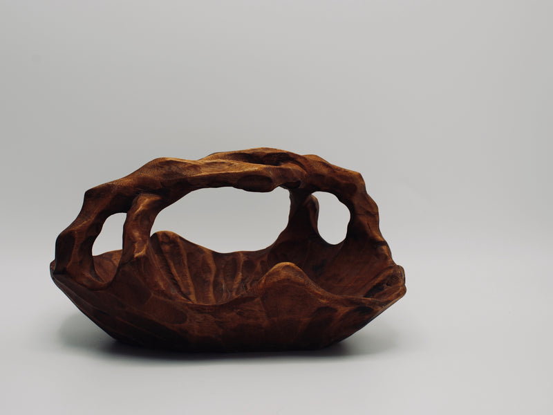 Swedish hand-carved root bowl