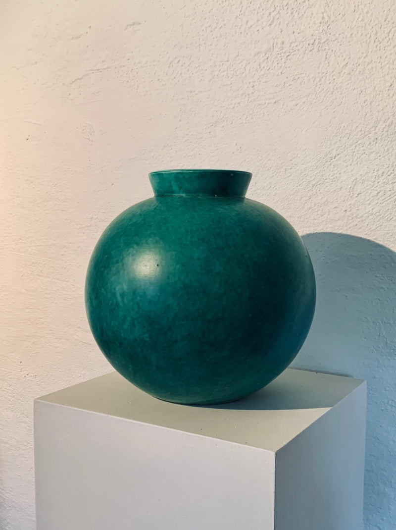 Wilhelm Kåge Large Spherical Argenta Vase