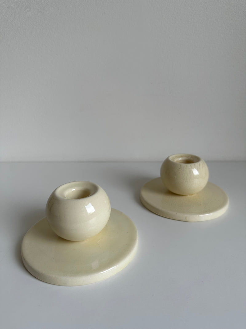Gunnar Nylund Ceramic Candle Holders