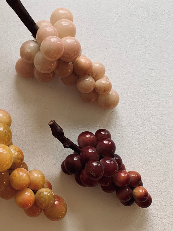 Burgundy alabaster grapes