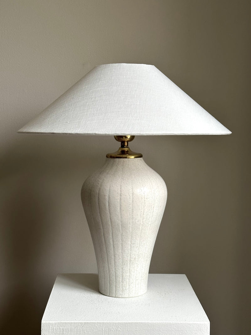 Gunnar Nylund White Stoneware Table Lamp
