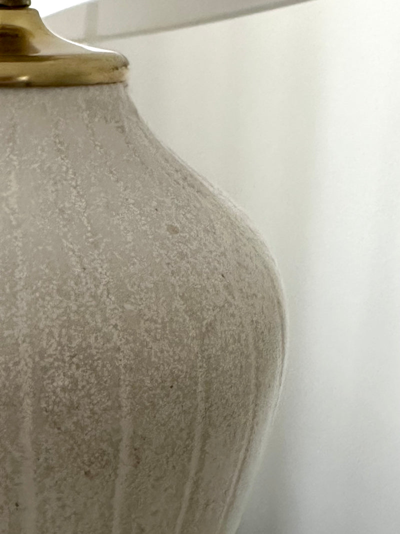 Gunnar Nylund White Stoneware Table Lamp